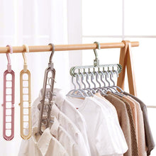 Load image into Gallery viewer, Clothes coat hanger organizer Multi-port Support baby Clothes Drying Racks Plastic Scarf cabide Storage Rack hangers for clothes