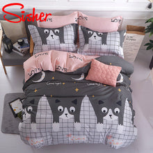 Load image into Gallery viewer, Sisher Simple Bedclothes Bedding Set With Pillowcase Duvet Cover Sets Bed Linen Single Double Full King Size Covers No Bed Sheet