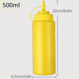 KONCO Squeeze Squirt Condiment Bottles with Twist On Cap Lids  Ketchup Mustard Mayo Hot Sauces Olive Oil Bottles Kitchen Gadget